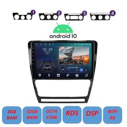 Navigatie Android 10 / 10.1 inch / 2Gb RAM memorie interna 32Gb WIFI USB GPS slot sim 4G pentru Skoda Octavia 2004 - 2014