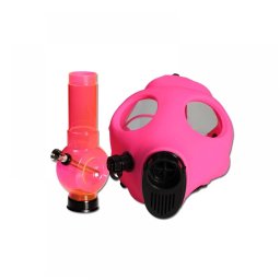 Bong si Masca de gaze Gasmask V2 Roz