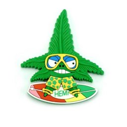 Magnet Hempy the Surfer Cannabis 3D