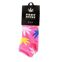 Sosete bumbac Hemp Socks roz Unisex 22cm