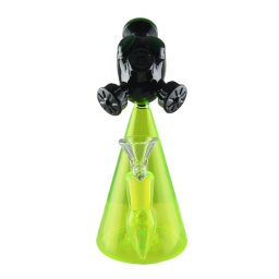 Urban Crew Bong din sticla Alien Mask verde 15cm