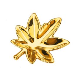 Champ High Scrumiera Leaf Efect Metalic