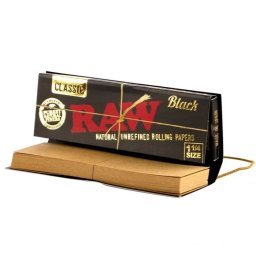 Raw Black Foite Raw + 50 Filtre Connoisseur din canepa super-subtiri 1/4 78mm x50