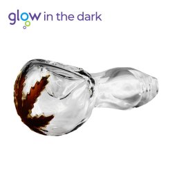Urban Crew Pipa sticla Glow in The Dark transparenta 10cm