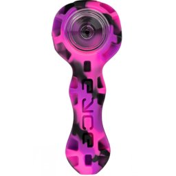 Pipa silicon/sticla Eyce Spoon Bangin cu Poker negru-purple 11cm - Garantie pe viata (USA)