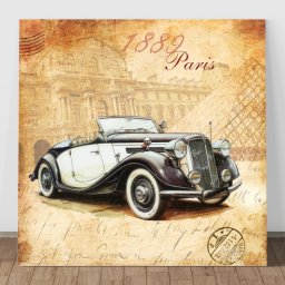 Tablou Masina Vintage OCC6 (Optiuni Tablou: 100x100cm)