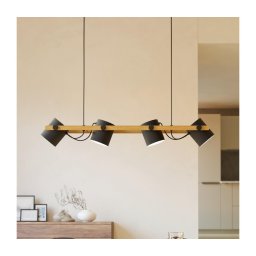 Eglo 43424 - Lustră pe cablu HORNWOOD 4xE27/28W/230V