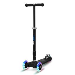 Fun pro TWO Trotinetă pentru copii, de la 5 ani, roți LED, 80 kg, pliabilă, înălțime reglabilă (27-V5EZ-WIOG)