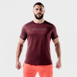 SQUATWOLF Tricou LAB360º Recycled Mesh Tee Tawny Port S