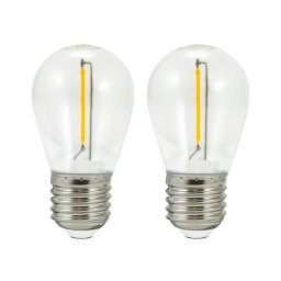 SET 2x bec LED PARTY E27/0,5W/36V 2200K