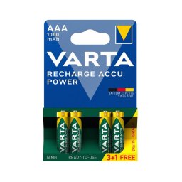 Baterii reîncărcabile 3+1 buc. ACCU AAA Ni-MH/1000mAh/1,2V Varta 5703301494