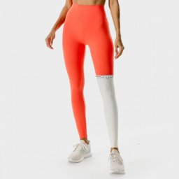SQUATWOLF Colanți pentru femei LAB360º Colour Block Hot Coral XL