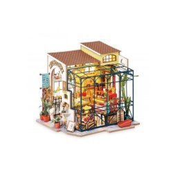 Puzzle 3D Minicasuta verde Floraria Emily DIY, RoLife, 258 piese