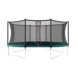 Trambulina Berg Grand Favorit Regular 520x345 Verde cu Plasa Comfort - BERG Toys