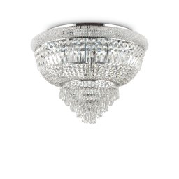Candelabru cristal Dubai Pl24 Crom, 24x40W E14, D:780 mm H:525 mm