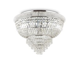 Candelabru cristal Dubai Pl24 crom, 24xE14, D78cm, H52,5 cm