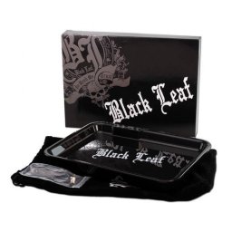 Black Leaf Tava de rulare si amestecare cu Led si Husa negru 28 x 21cm