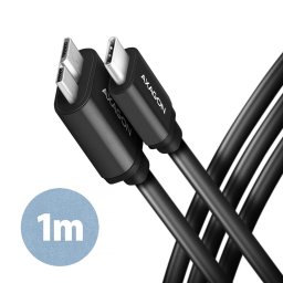 BUMM3-CM10AB Kabel Micro-B USB auf USB-C 3.2 Gen 1, Black - 1m