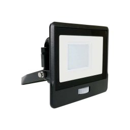 Proiector LED 30W cu Senzor PIR, Cip SAMSUNG, Corp Negru, Lumina Rece 6500K