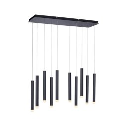 Lustră LED pe cablu 10xLED/4,8W/230V neagră Leuchten Direkt 15206-18