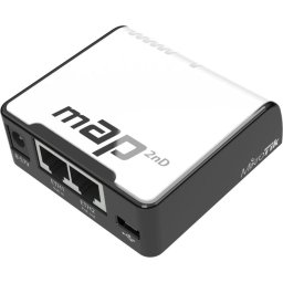 Access Point Wireless N MikroTik 64MB RAM, 2xLAN, 2,4GHz, Alb\Negru