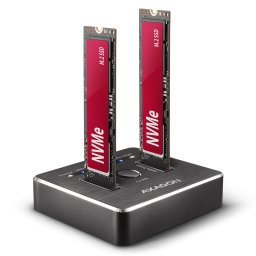 HDD Rack Rack ADSA-M2C, USB3.1 - 2x M.2, Docking Station, Negru