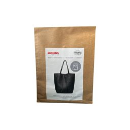 Tipar geanta shopper cu materiale incluse, din piele vegana neagra Bernina Rossi