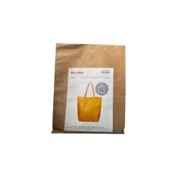 Tipar geanta shopper cu materiale incluse, din piele vegana galben deschis Bernina Rossi