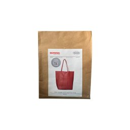 Tipar geanta shopper cu materiale incluse, din piele vegana rosie Bernina Rossi