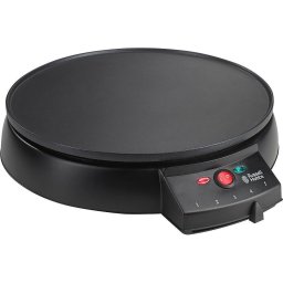 Aparat pentru preparat clatite Russell Hobbs 20920-56 Fiesta, 1000W, 30 cm, Termostat, Invelis antiaderent, Negru