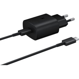 Incarcator Samsung Super Fast Charging (Max. 25W), C to C Cable, Negru
