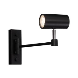 Lampă de perete FUSSA 1xGU10/15W/230V neagră Shilo 2209