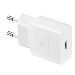 Incarcator retea Fast Charger 15W, port USB Type-C, inclus cablu USB Type-C, Alb