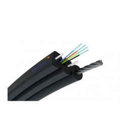 Cablu fibra optica FTTH de exterior cu sufa de otel, 4 fire Cu Conectori SC/APC