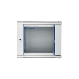Cabinet rack 9U 600x600 gri, montaj pe perete