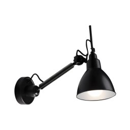 Lampă de perete DAISEN 1xE27/15W/230V neagră Shilo 4481