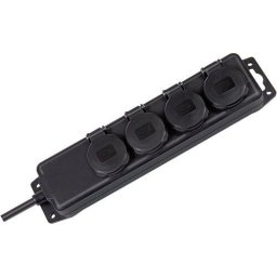 Prelungitor Brennenstuhl IP44 4x way black