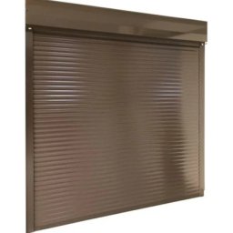 Rulou exterior aluminiu maro cu acționare manuală pentru ferestre