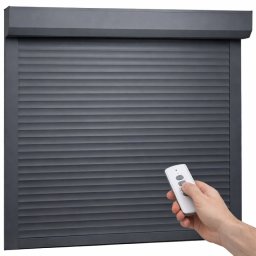 Rulou Exterior Aluminiu Antracit cu Acționare Electrică și Telecomandă