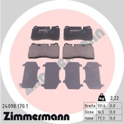 Set placute frana spate Vw Touareg, Porsche Cayenne, Audi TT, Seat Leon 5F