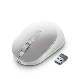 Mouse wireless Dell Premier MS7421W, reincarcabil USB-C, 2.4GHz&Bluetooth 5.0, multidevice, Argintiu