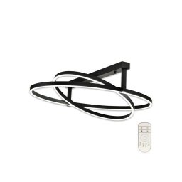 Lustră LED aplicată dimabilă 2xLED/25W/230V neagră Top Light + telecomandă