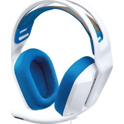 Casti G335, 3.5mm jack, White-Blue
