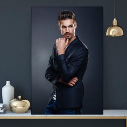 Tablou Canvas Barbat Stilat in Costum ALLFB28 (Dimensiune LxH: 50x75cm)