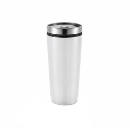 Cana de calatorie 350 ml, fara scurgeri, Everestus, LK, pp, otel inoxidabil, alb
