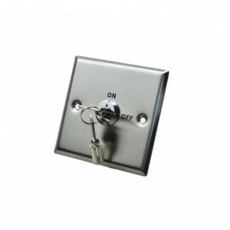 Buton de acces cu cheie incastrabil din inox, 86 x 86 x 25mm, S86K