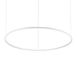 Lustră Ring LED Oracle Slim albă, D:150 cm, 87W, 3000K - lumină caldă , H min 9 / max 210 cm
