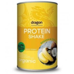 Shake proteic banane si cocos bio 450g Dragon Superfoods