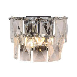 Aplică de cristal CHELSEA 2xE14/40W/230V crom