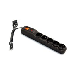 Prelungitor cu protectie la supratensiune F5, 3m, 2300W, Negru